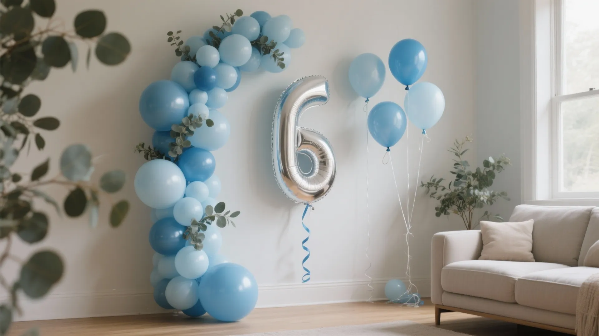 Balloon + Garland Layers with Safe Heights