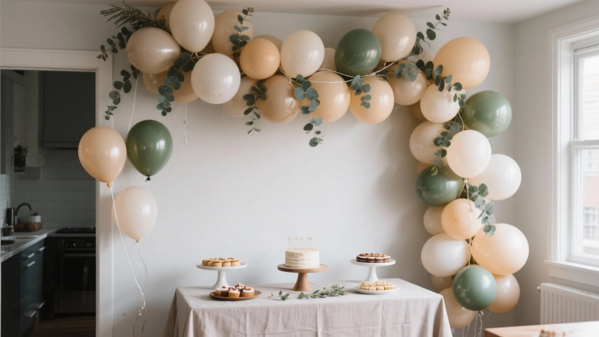 Statement Balloon Garland + Floral Sprigs