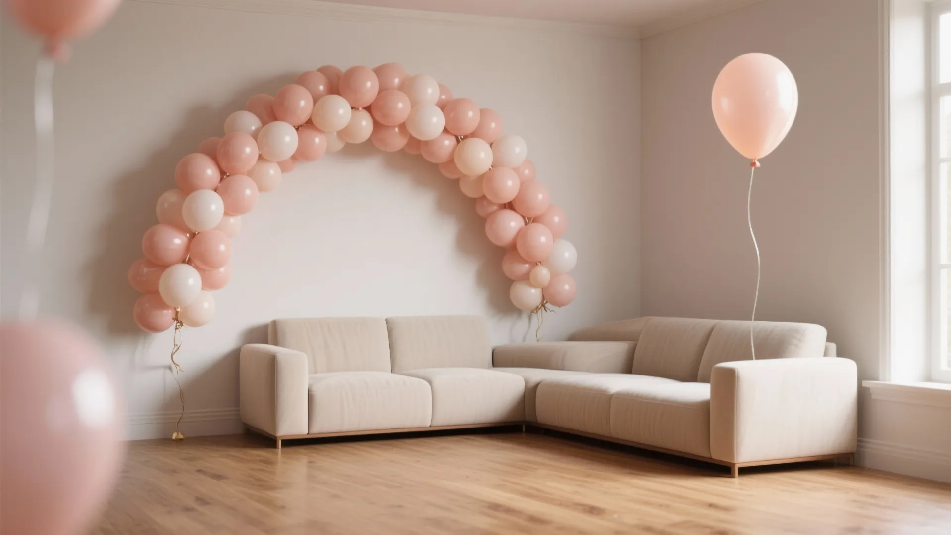 1. Compact balloon installations that don’t block the view