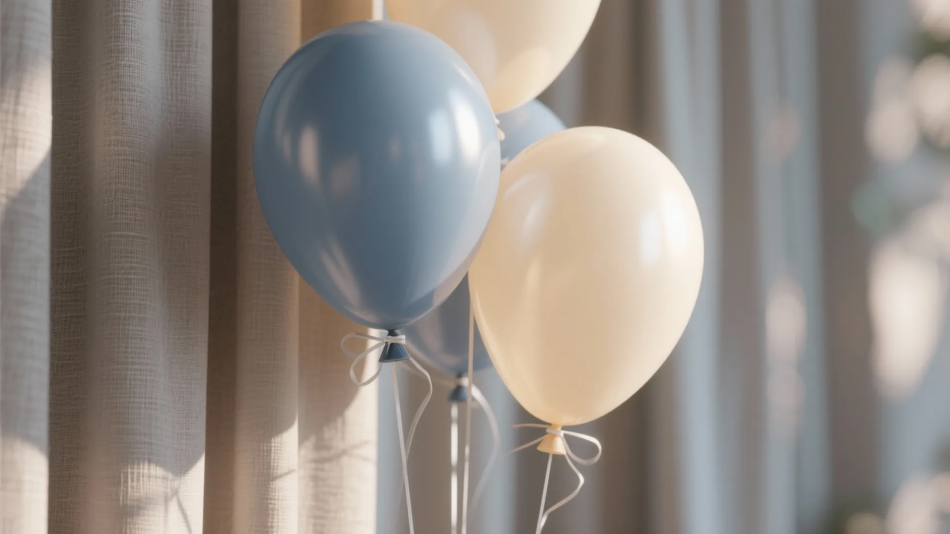 Soft Blue & Neutrals Balloon Arch