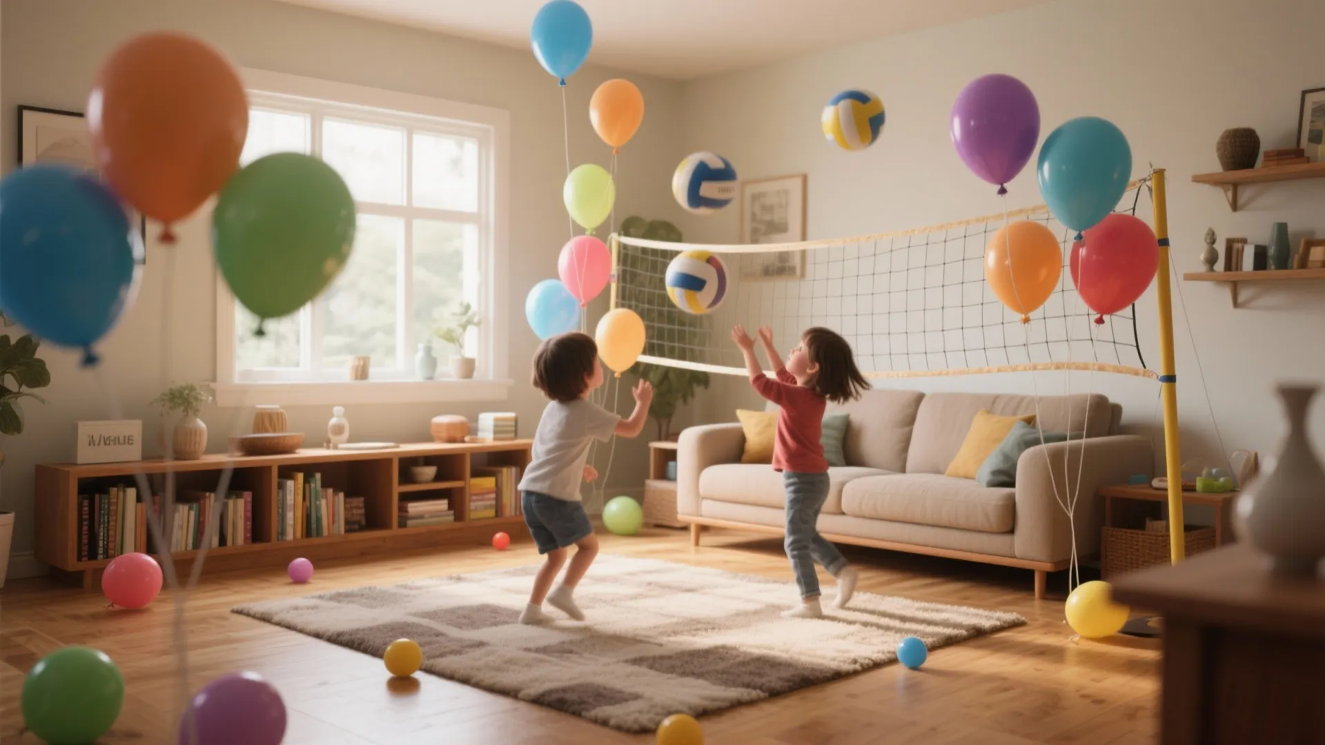 2. Balloon Volleyball