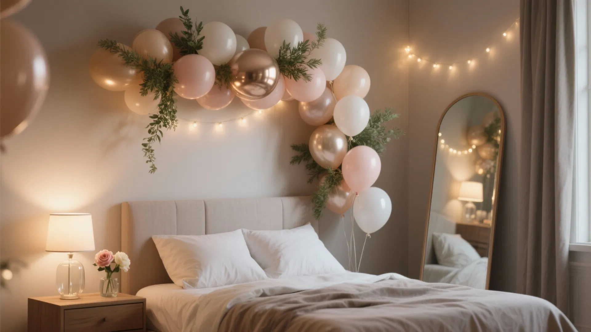 Balloons, florals, and one photogenic focal point