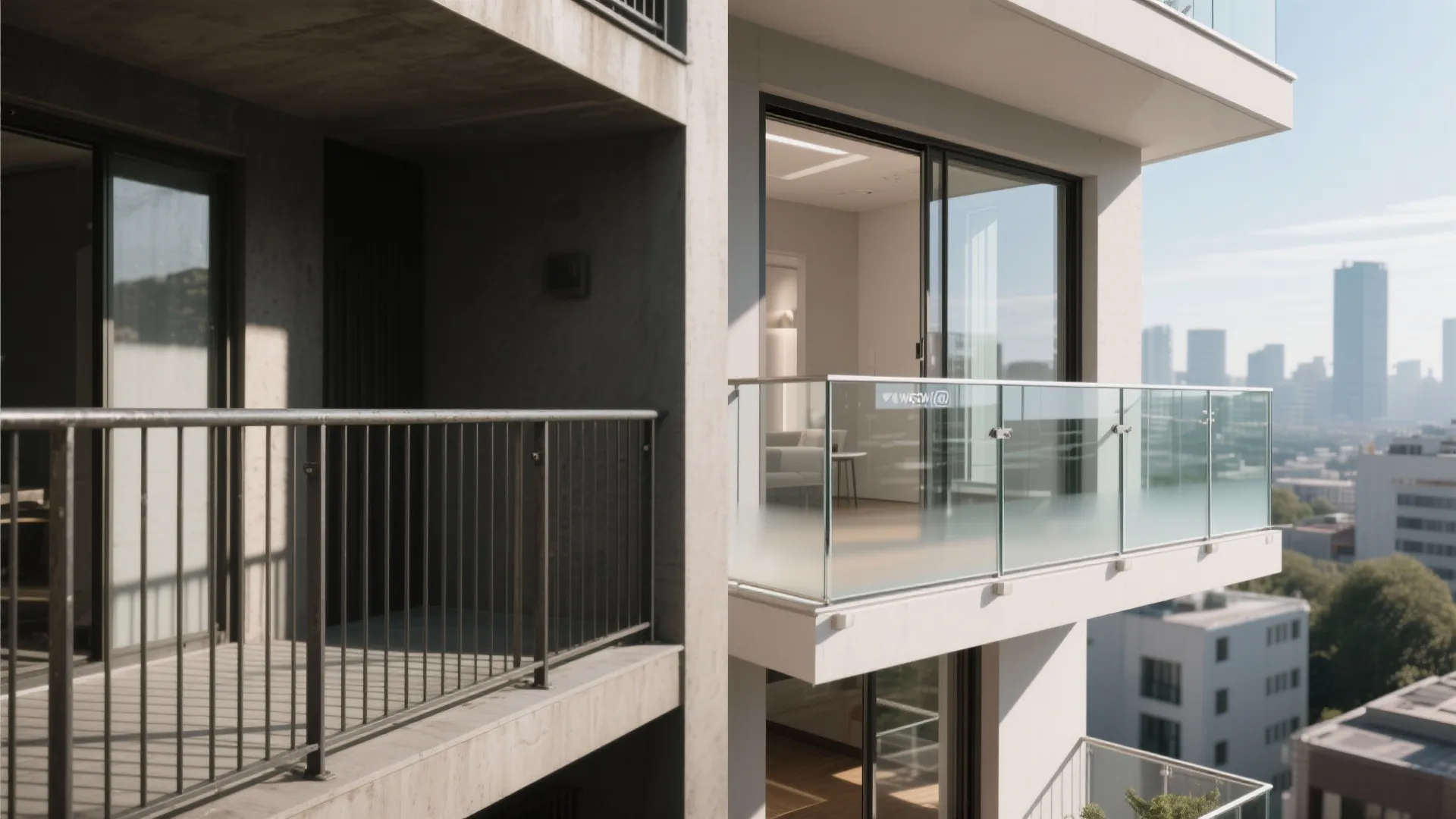 Glass balustrade for a brighter feel