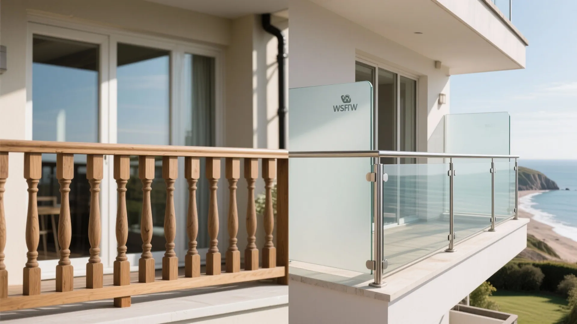 Glass balustrade clarity with wind-smart detailing