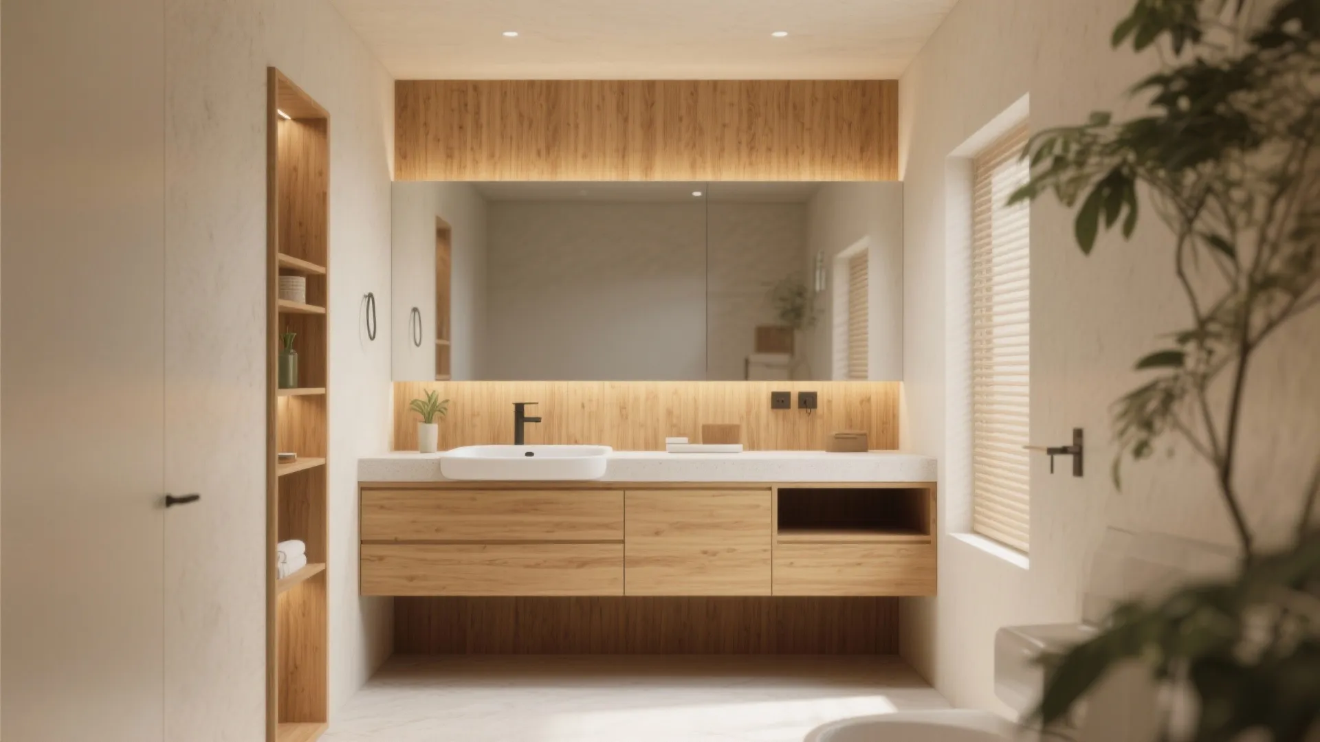 9. Built-in Alcove Vanity