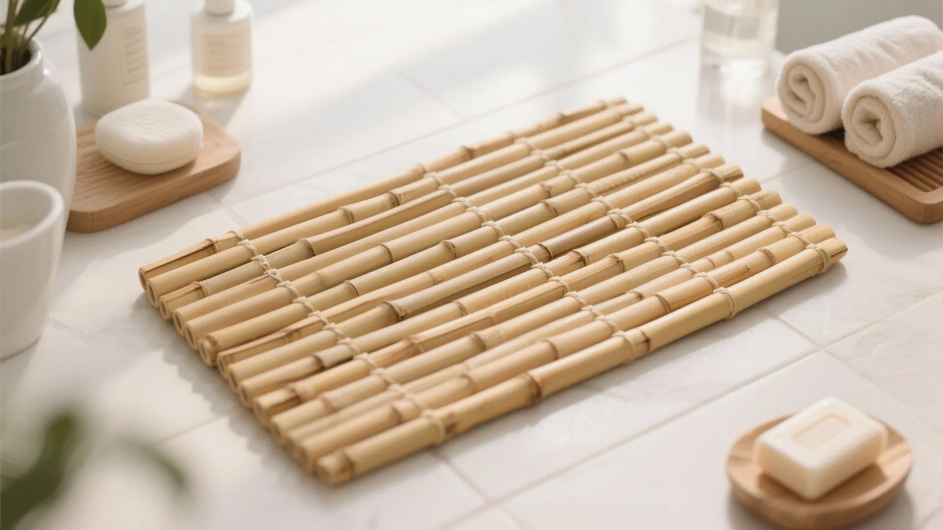 Bamboo Bath Mats