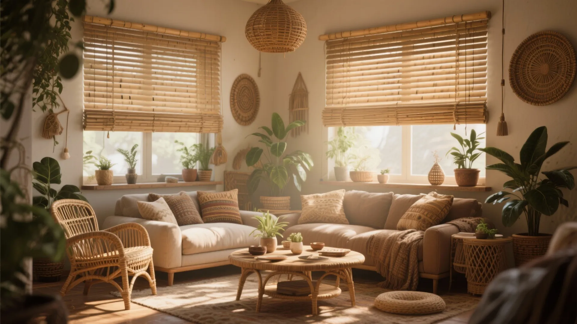 Bamboo Blinds for a Natural Vibe