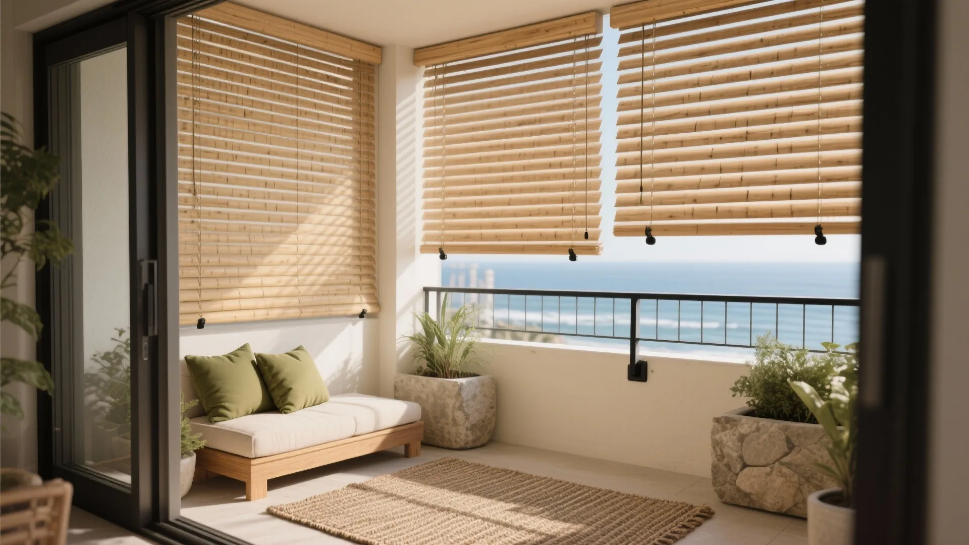 Bamboo Roll-Down Blinds & Woven Screens