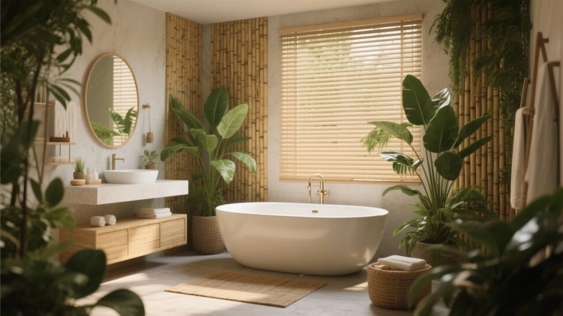 3. Bamboo Blinds