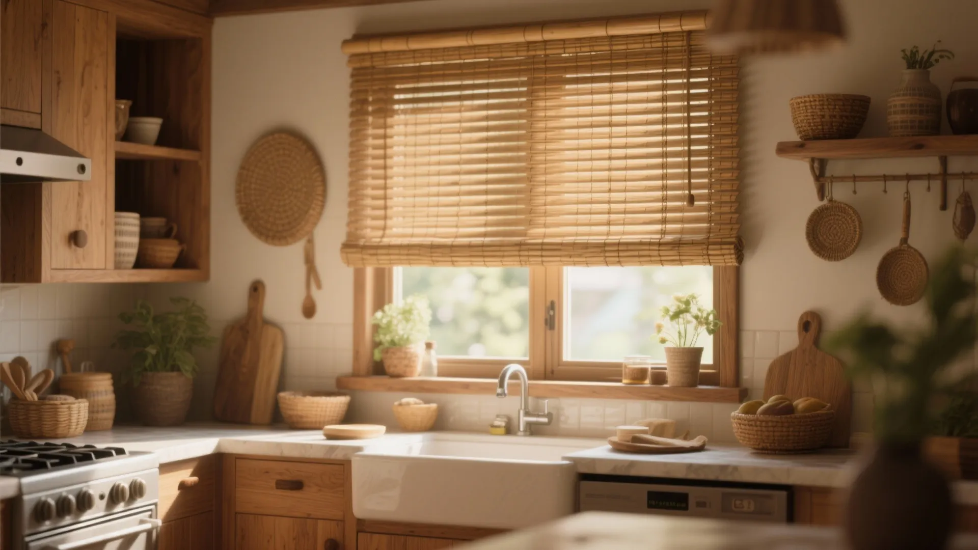 6. Woven Bamboo Blinds