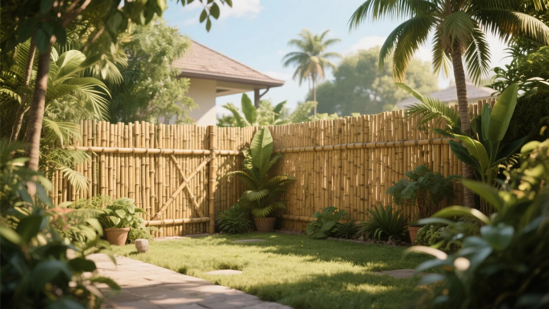 3. Bamboo Fencing