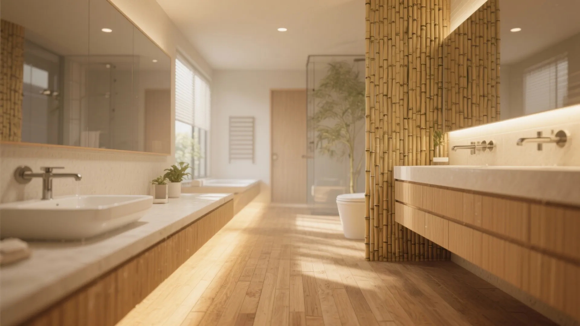 9. Bamboo Plank Flooring