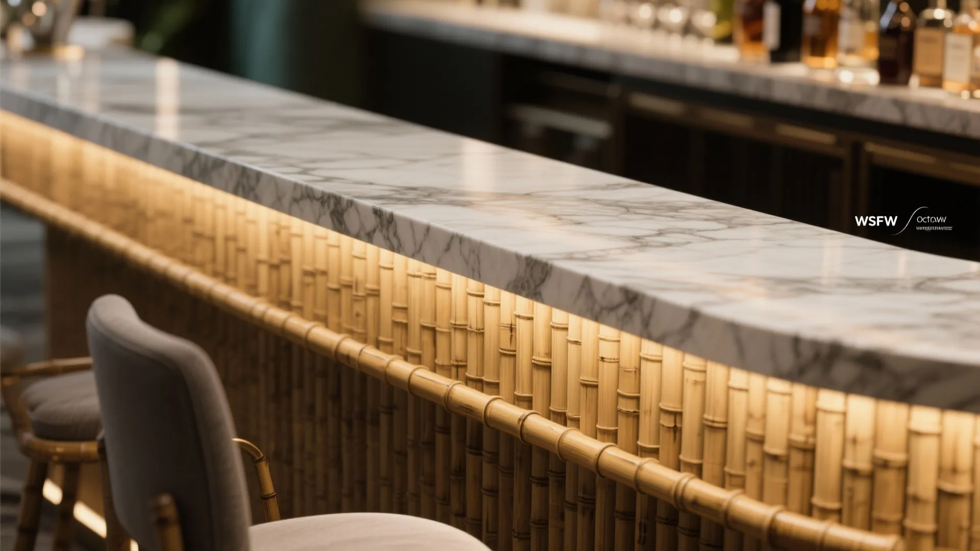 Idea 3: Mixed Material Bar Counter