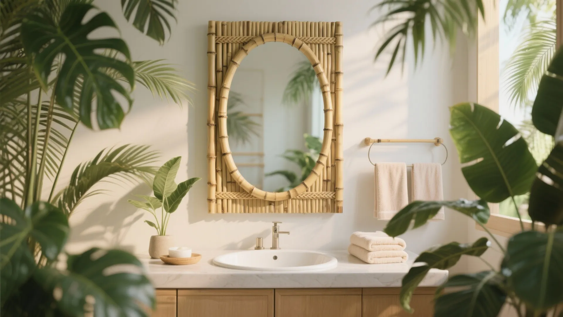 5. Bamboo or Rattan Wrap