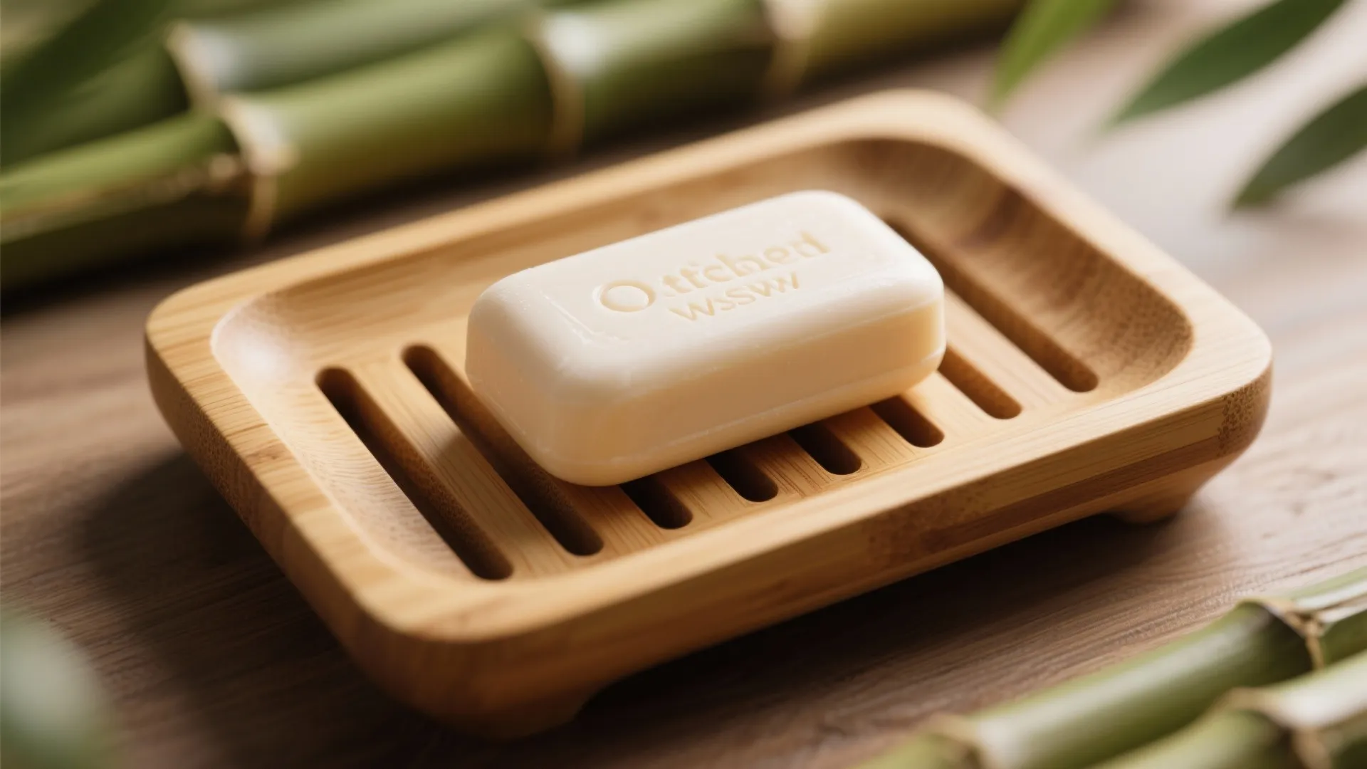 Bamboo Soap Dish with Drainage