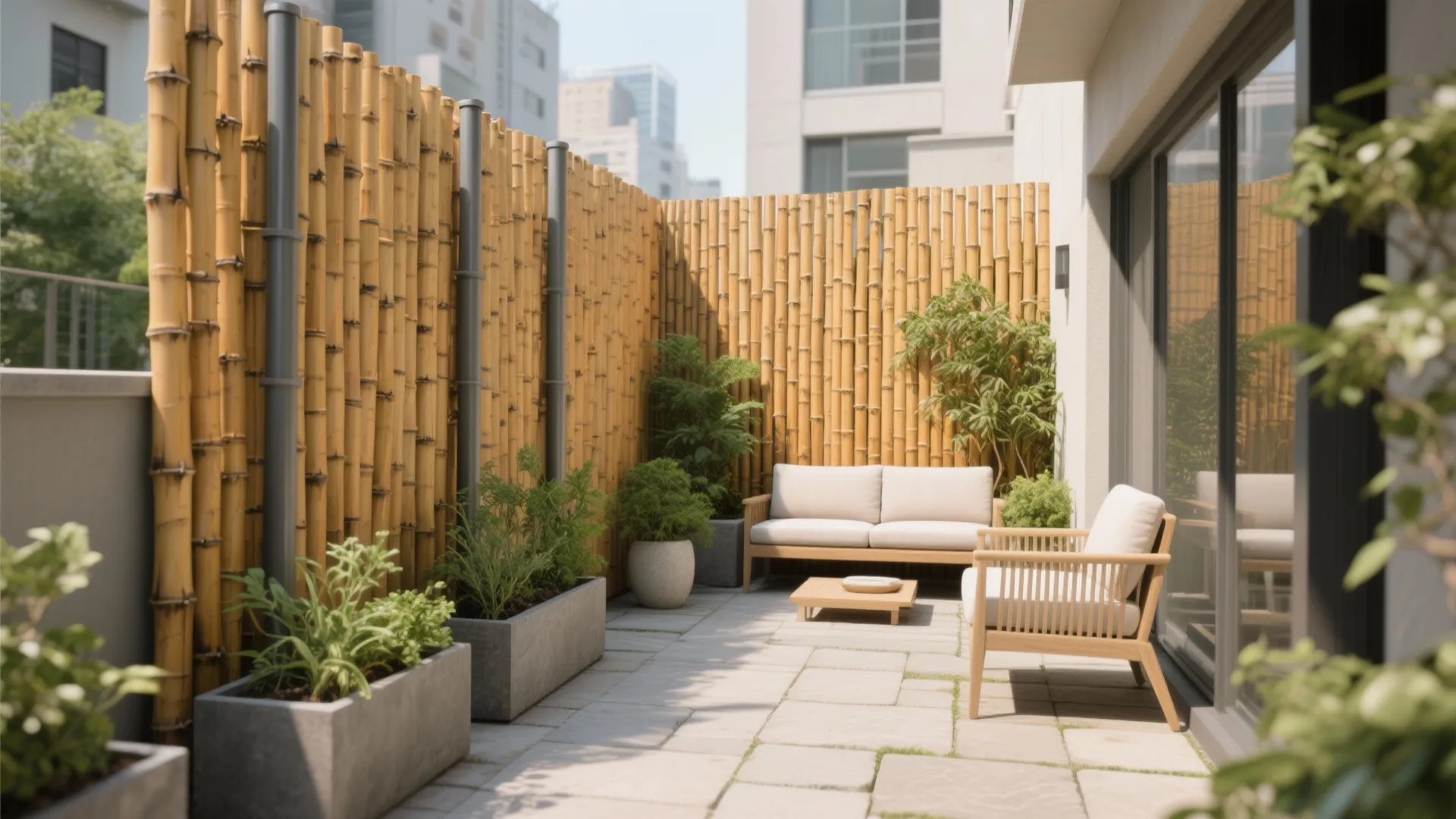 5 Outdoor Bamboo Wall Design Ideas: Small-space friendly bamboo walls that are durable, beautiful, and easy to maintain