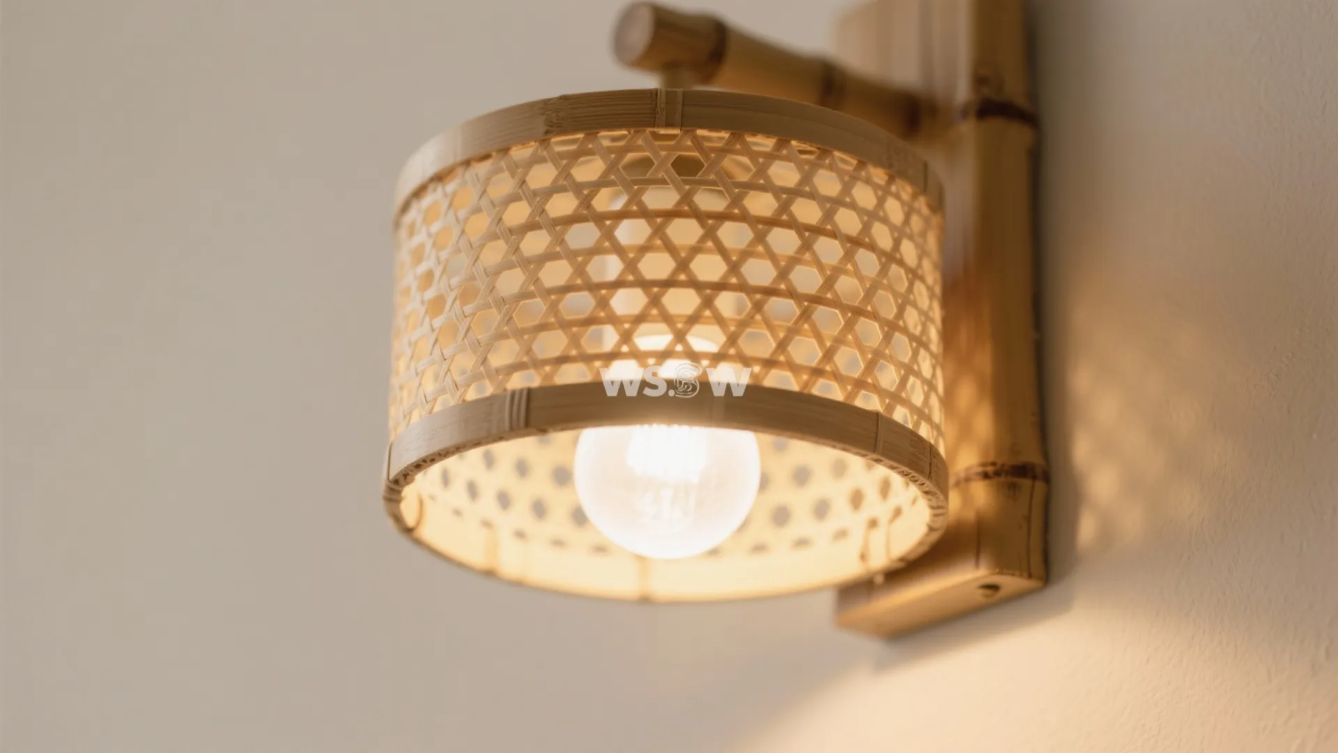 Layered Bamboo Sconces for Ambient + Task Lighting
