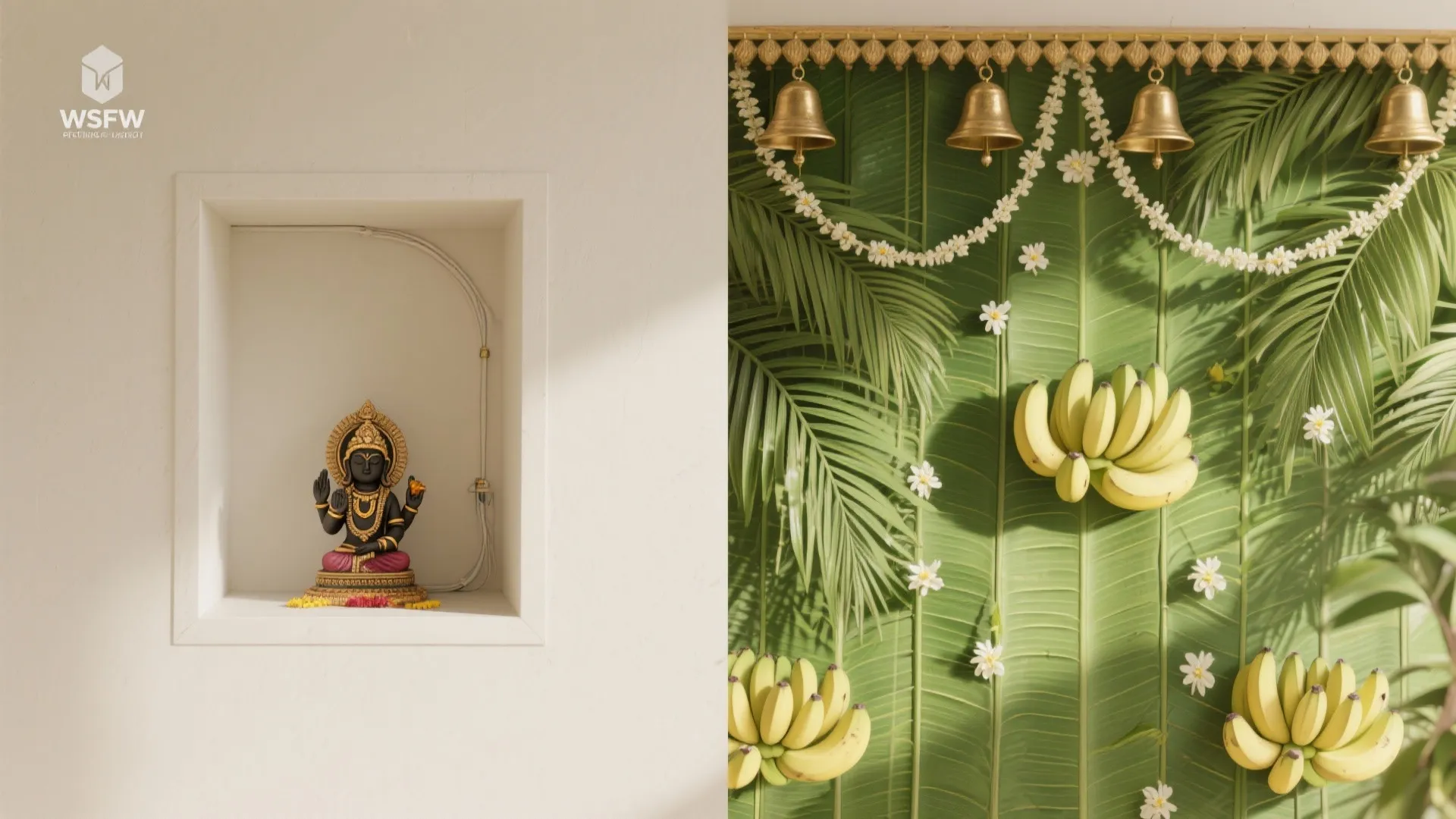 Eco-Friendly Banana Leaf Backdrop
