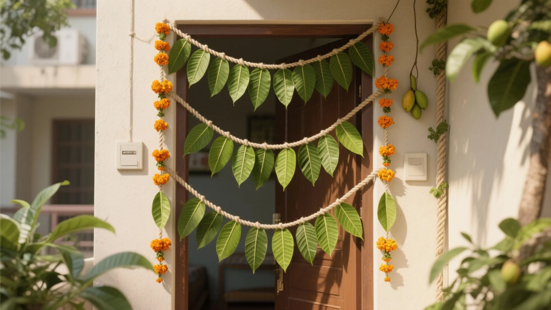 Classic Banana Leaf Toran and Doorway Garland
