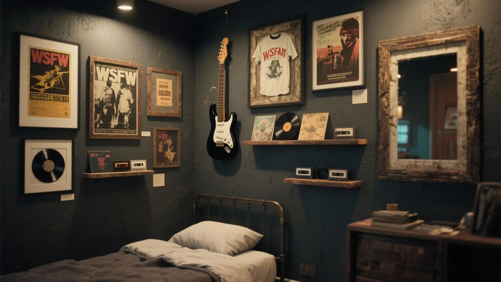 3. Vintage Band Memorabilia as Art