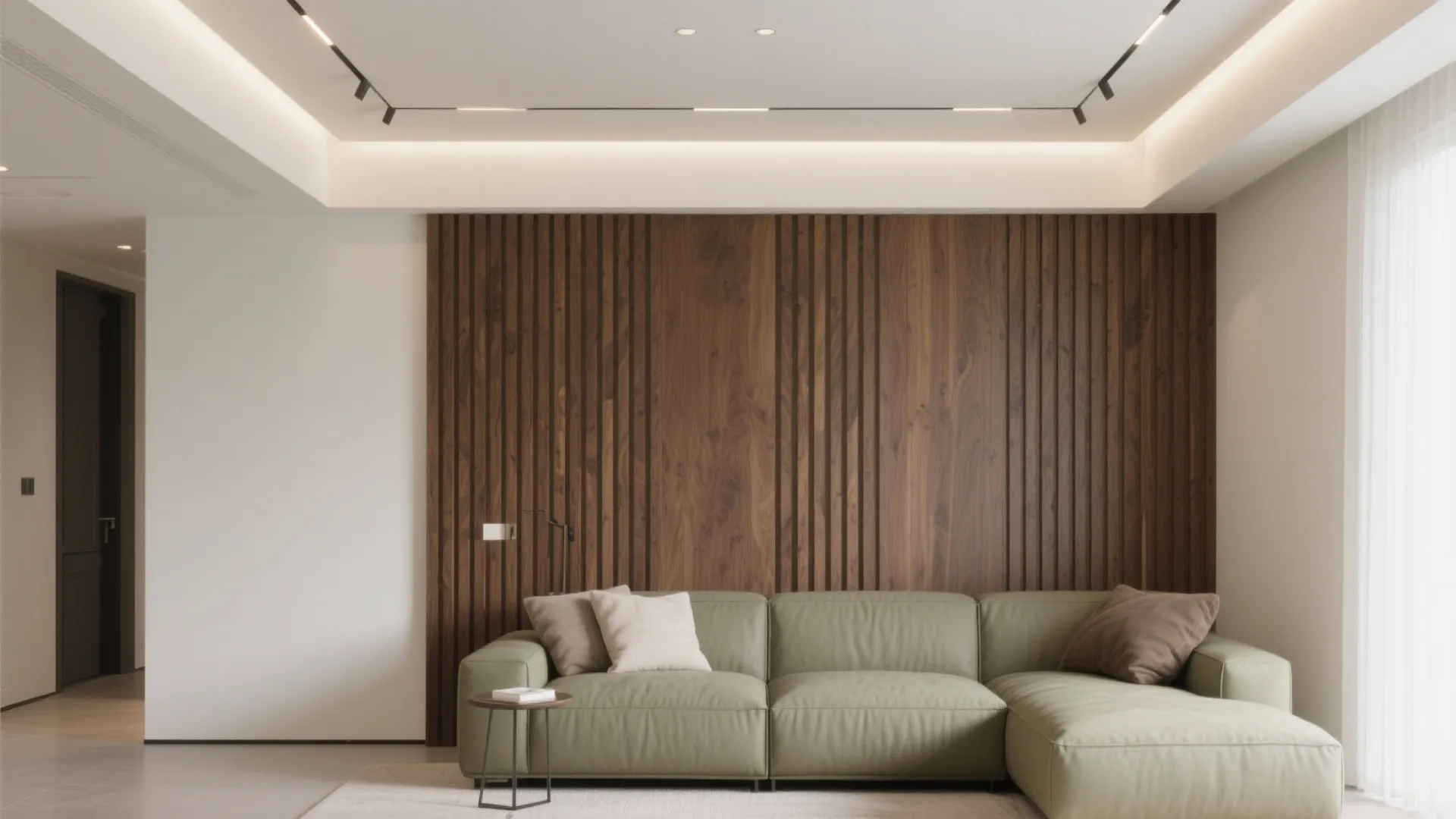 POP Perimeter Band with Wood Slat Accent