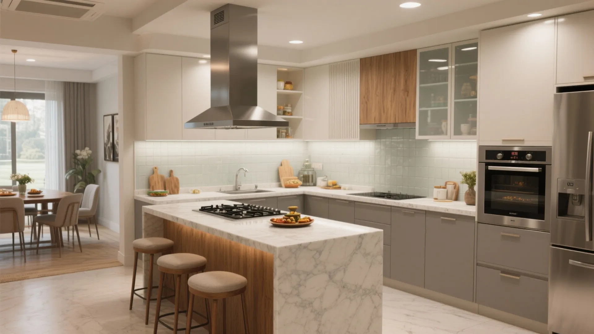 Open Kitchen with an Island That Actually Works