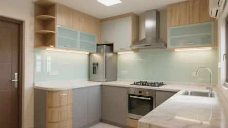 5 smart ideas for small kitchens: 3 BHK flat design in Bangalore