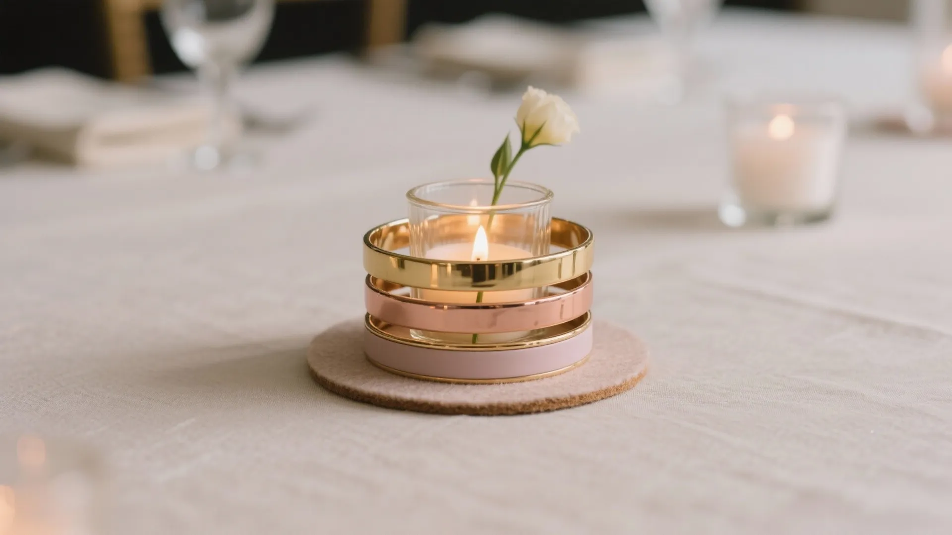 2) Bangle Cradle Centerpieces