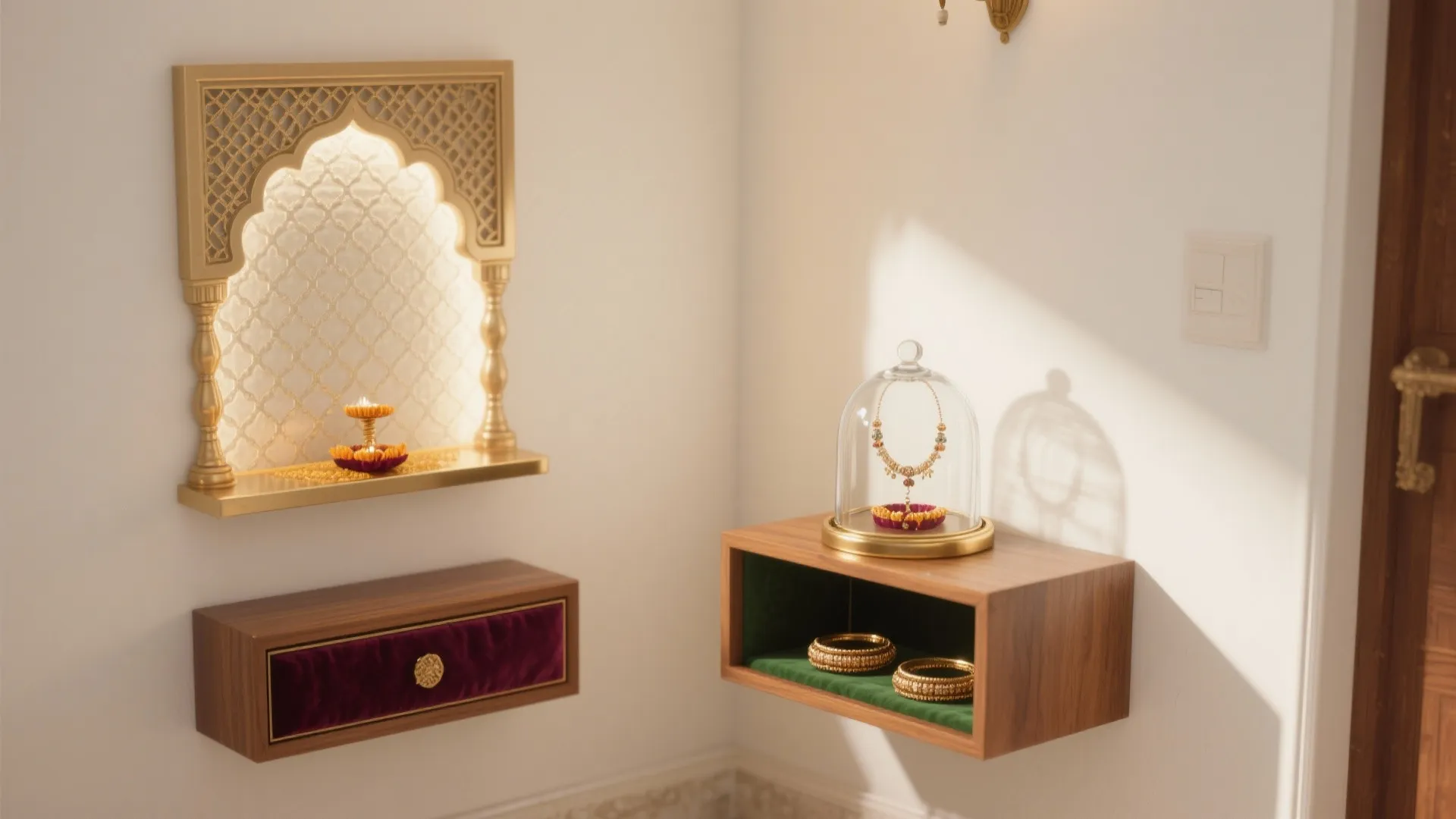 Small Bangles for Pooja: 5 Space-Savvy Display Ideas: A senior interior designer’s guide to beautifully storing and showcasing small bangles for pooja in compact mandirs—without clutter, stress, or safety worries.