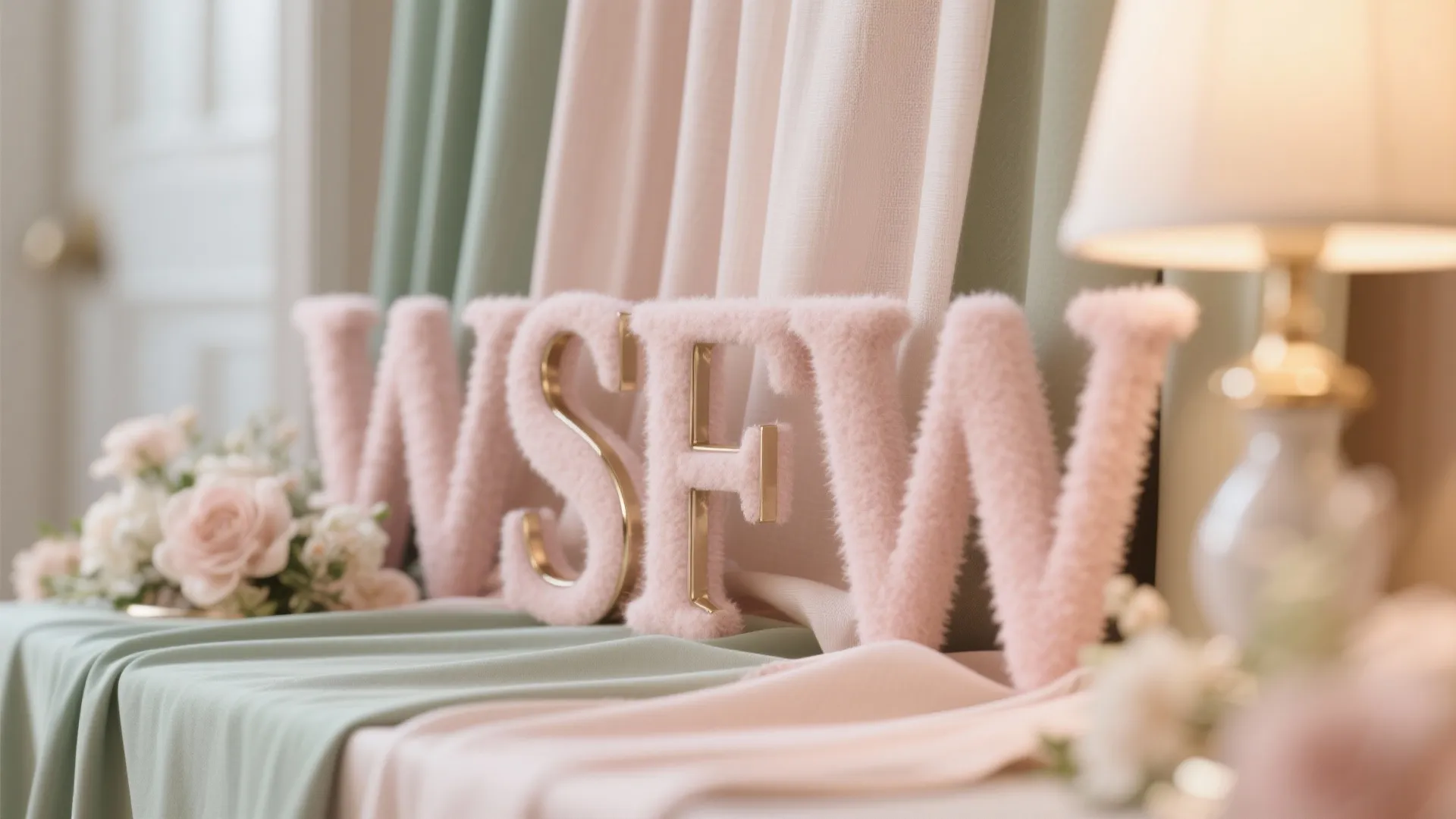 Soft Pastel Entry Vignette with a Personalized Banner