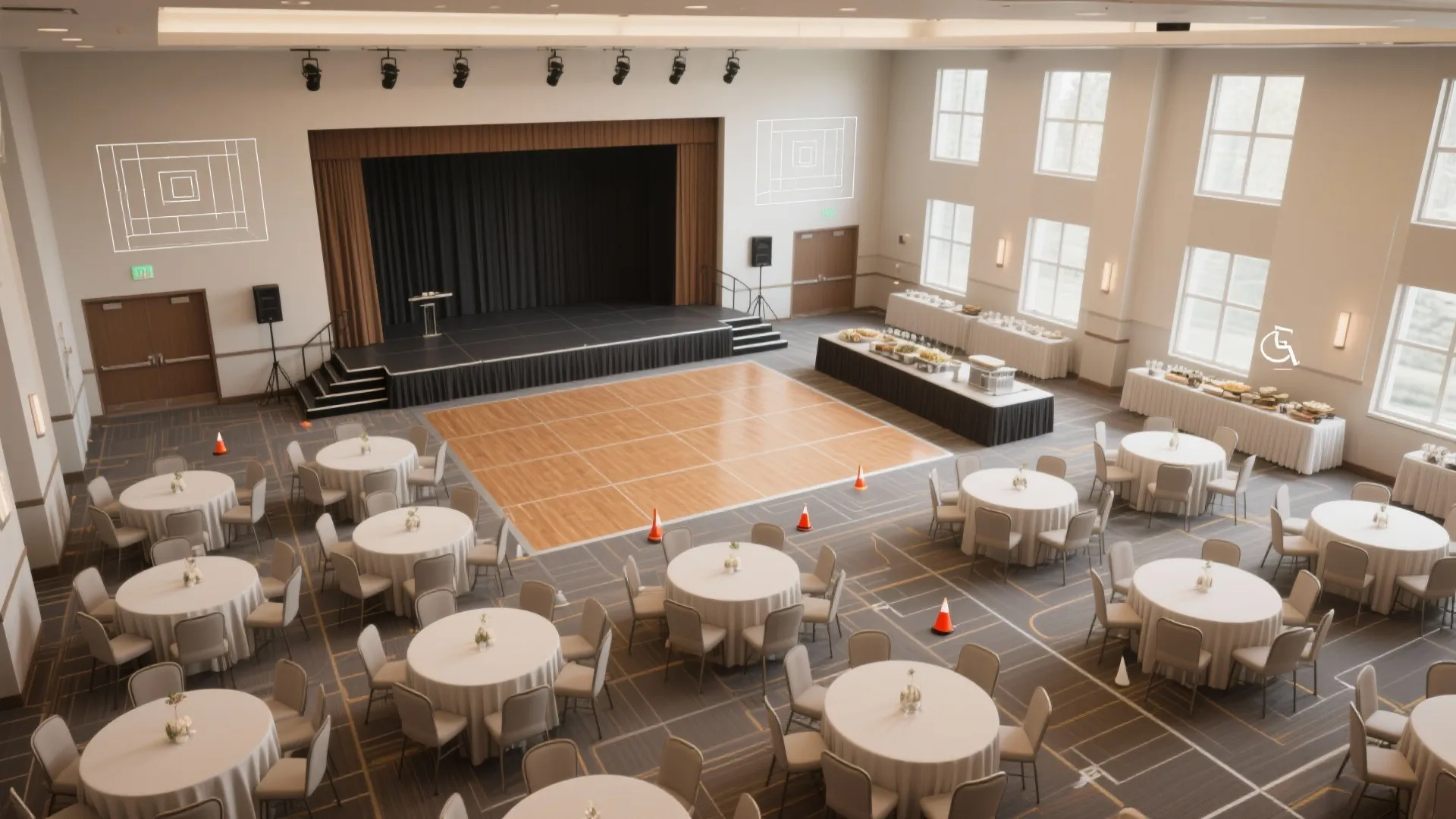 Banquet Hall CAD Block: Essential Guide for Designers: 1 Minute to Find the Perfect Banquet Hall CAD Block