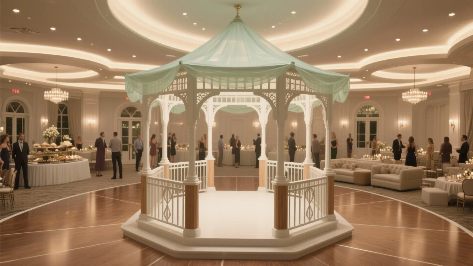 Banquet Hall Gazebo Feels Crowded? Fix Layout & Lighting