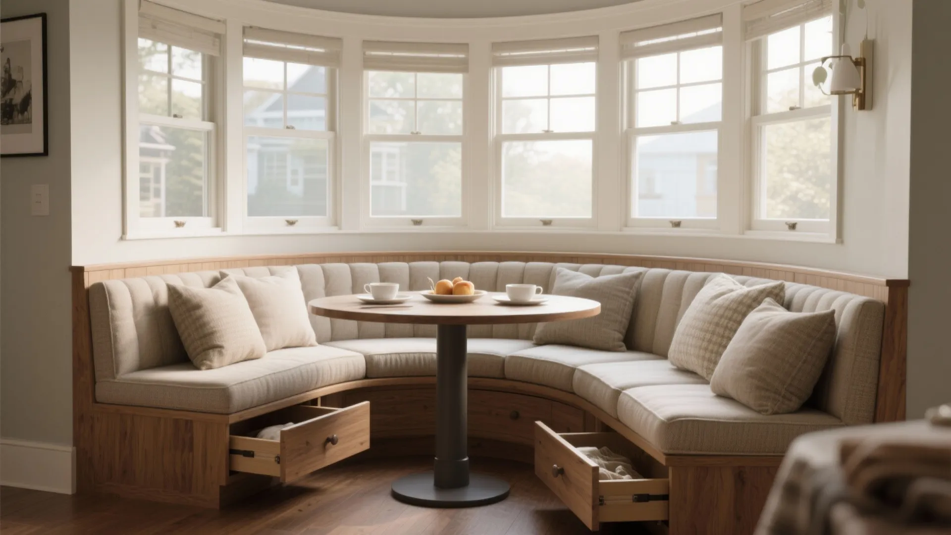 1. Window-seat banquette with hidden storage