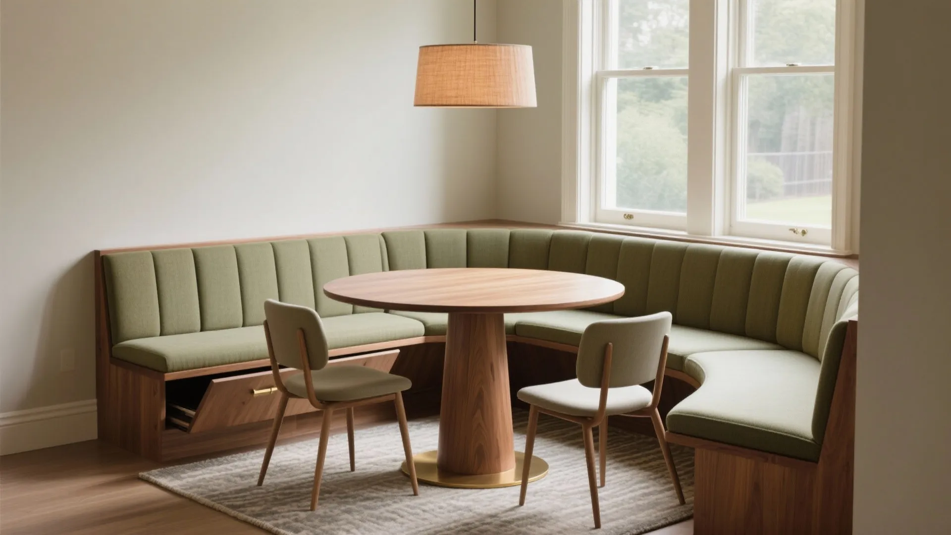 Banquette Seating + A Round Table