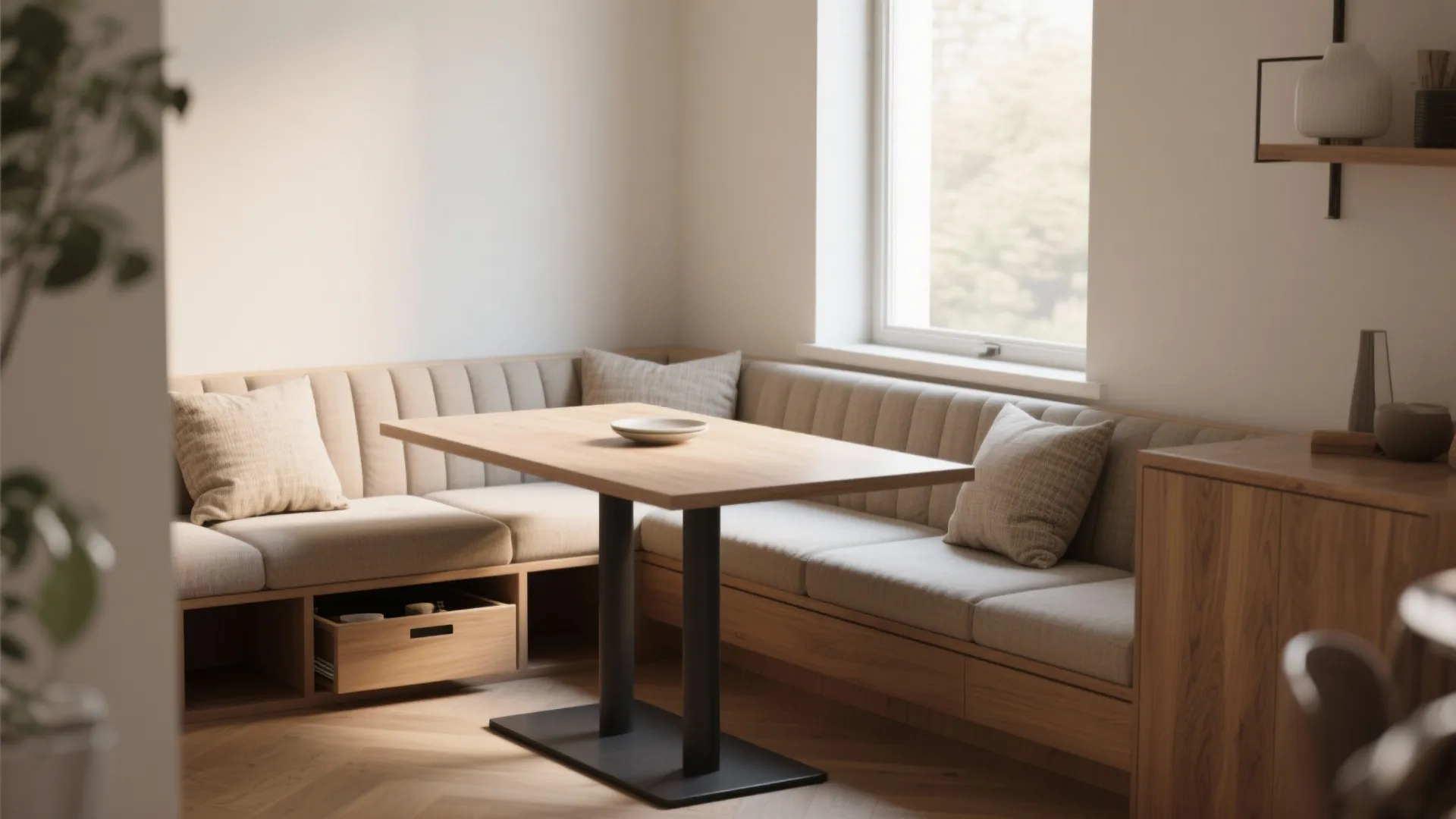 1. Banquette Seating Along a Wall