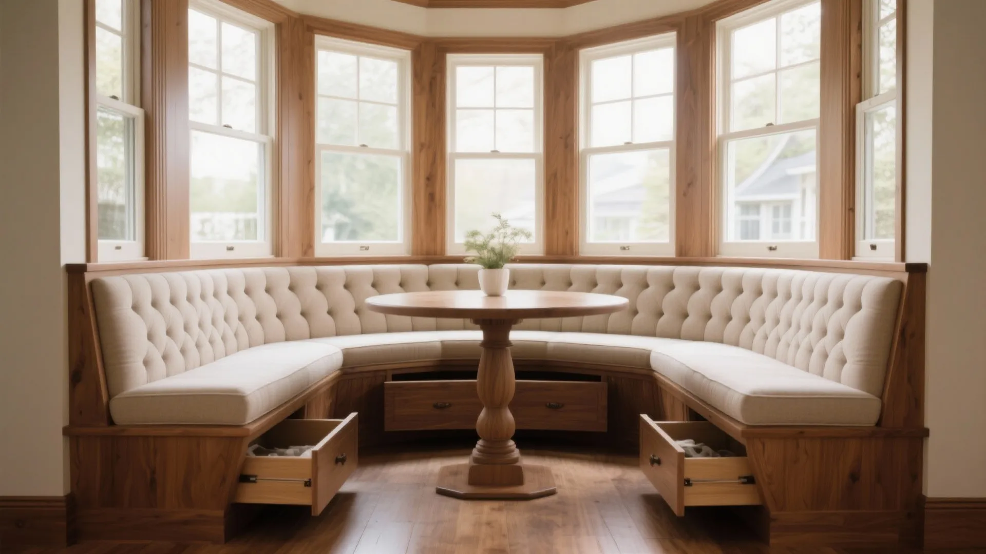 1. Built-in Banquette Seating