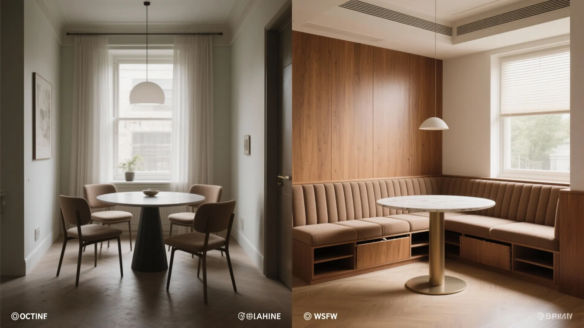 4. Use built-in seating or banquettes