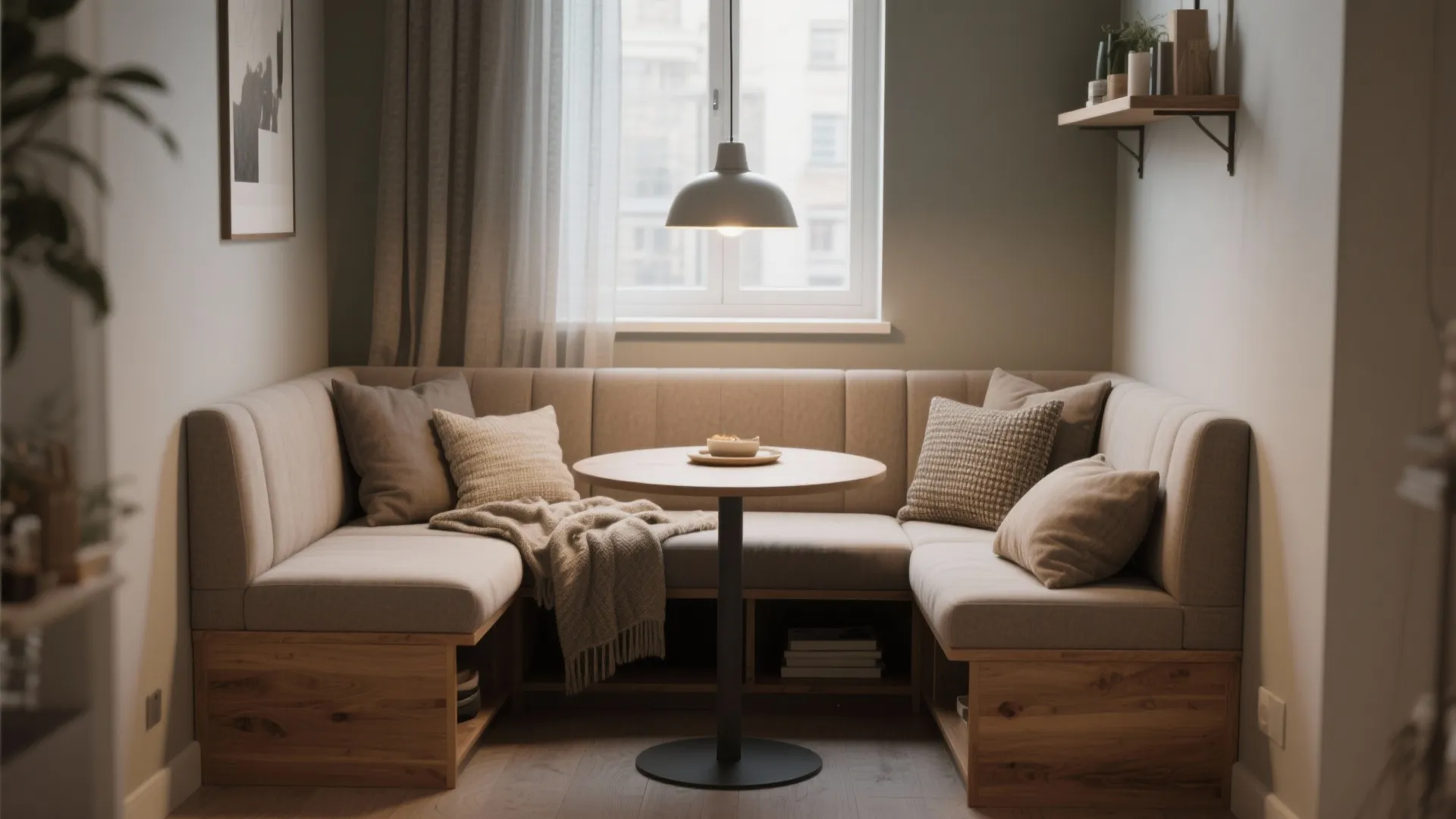 2. Built-in banquette for cozy meals