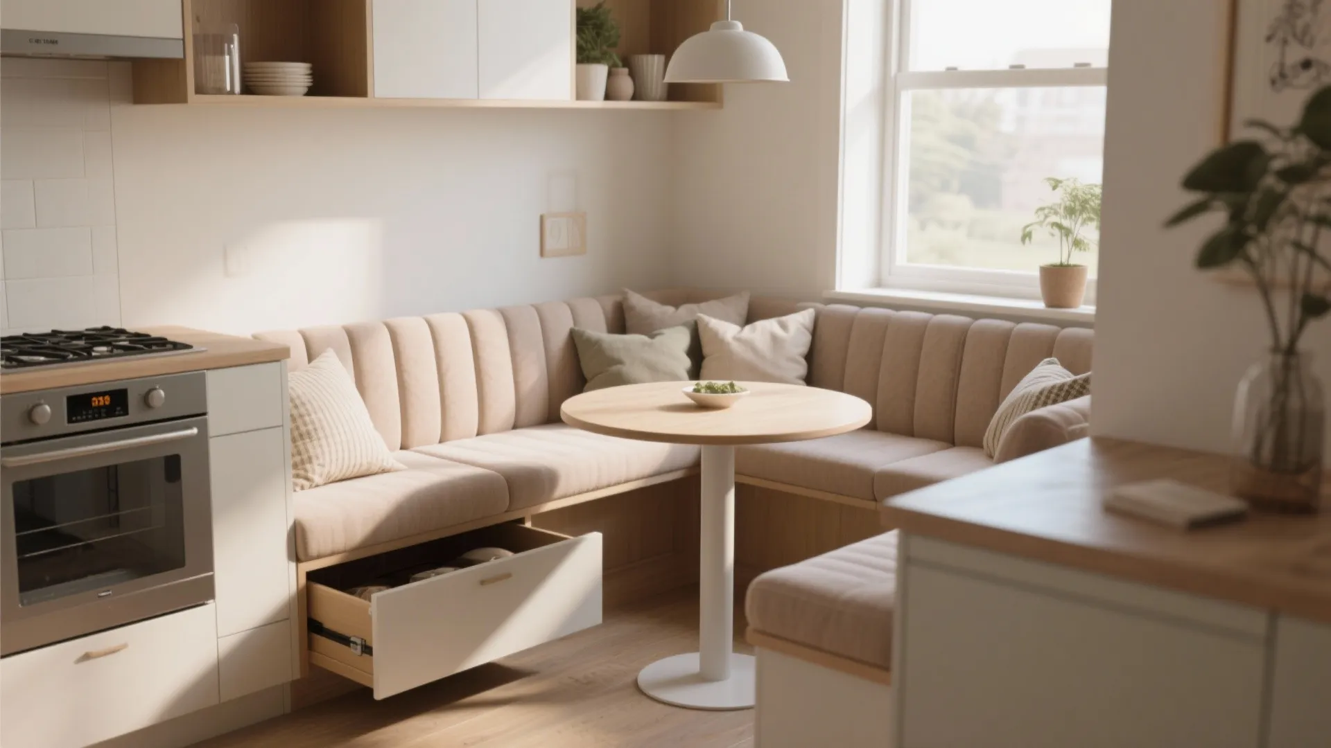 3. Built-In Banquette Dining