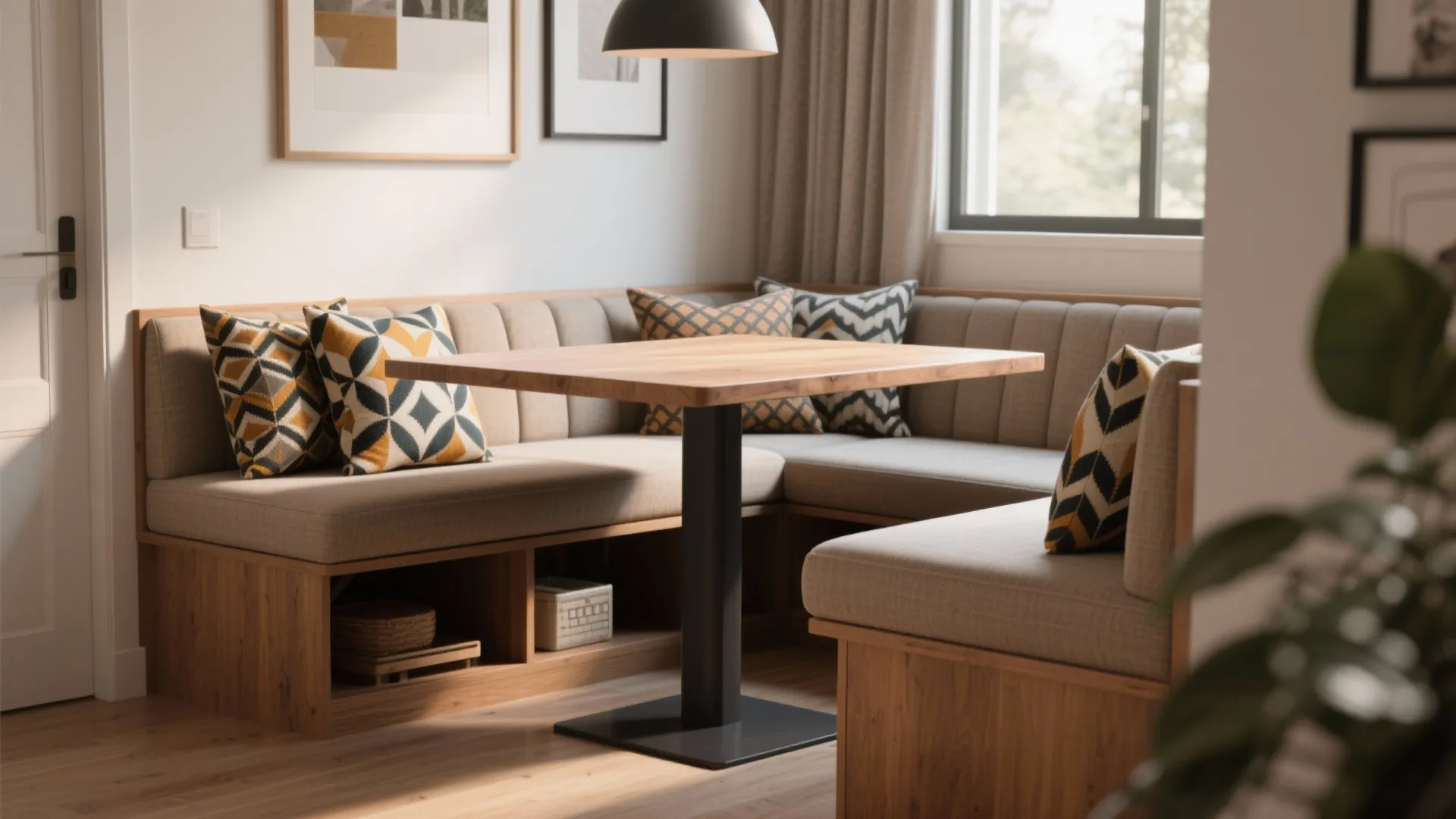 3. Banquette Against the Wall