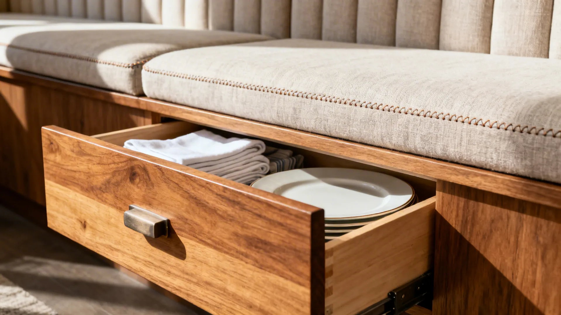 Banquette Seating That Works Like Storage