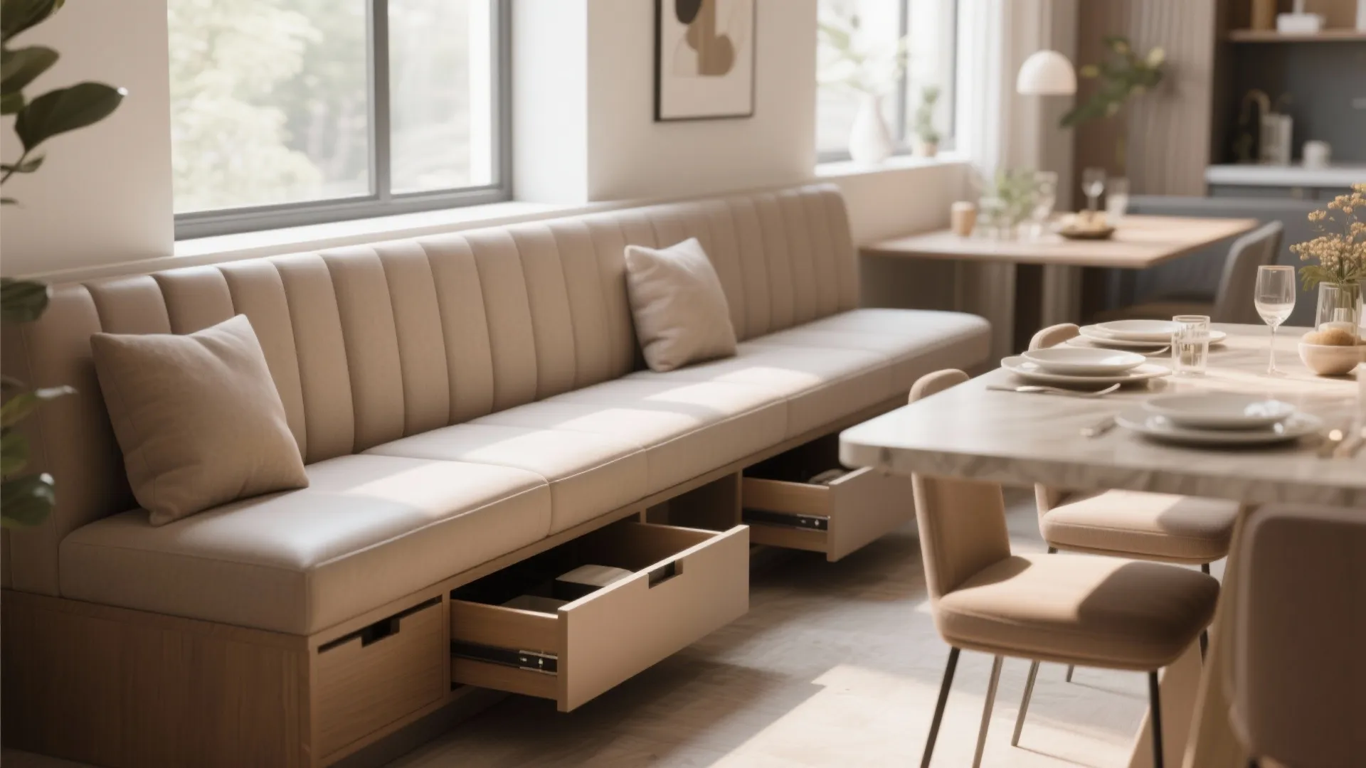 8. Storage-Integrated Banquette