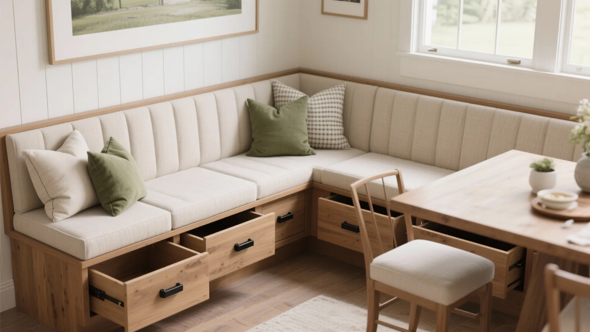 Banquette Seating With Hidden Storage