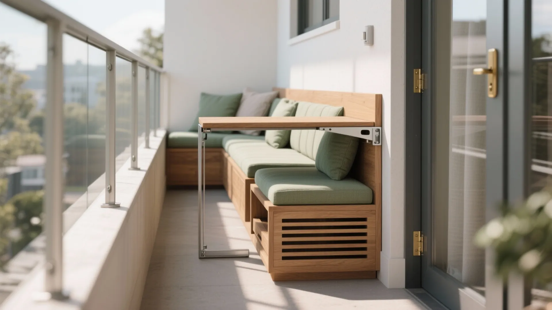 Banquette Seating + Fold-Down Table