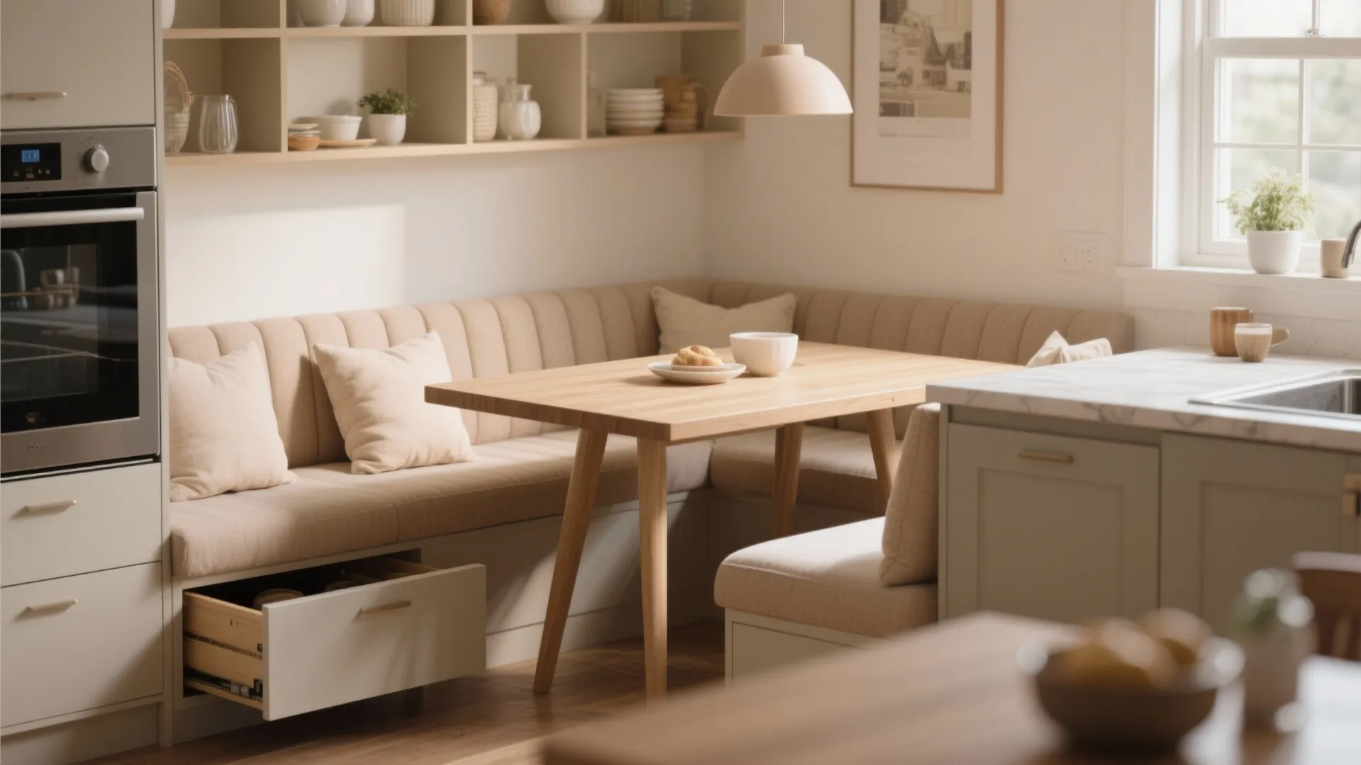 5. Banquette with Integrated Table