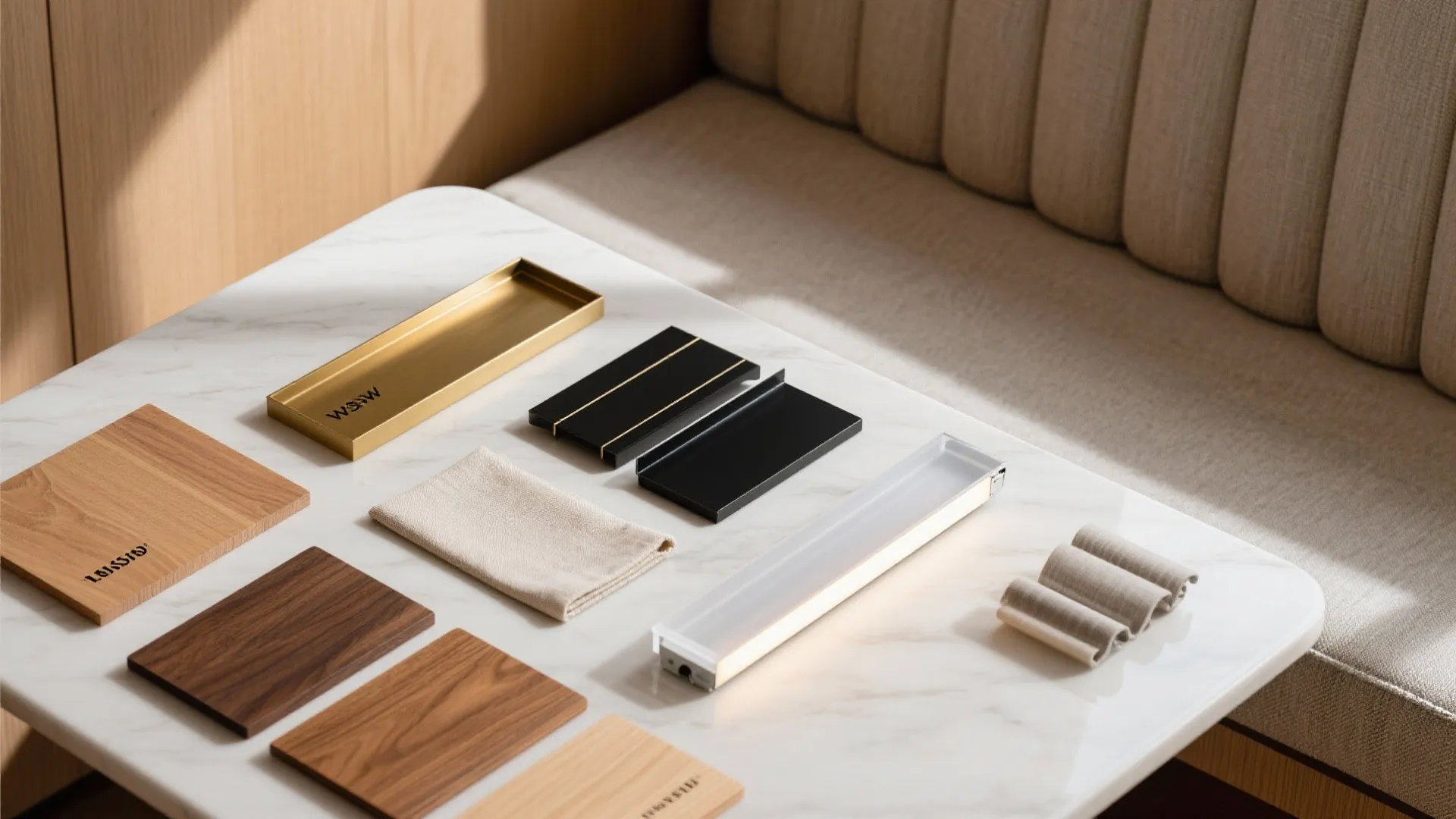 Slimline linear LEDs for banquette seating