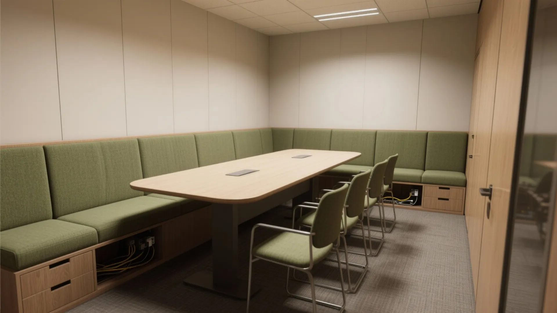 2) Build in a banquette to gain a seat (or three)