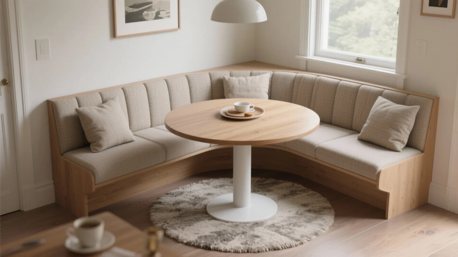 Built-in banquette seating