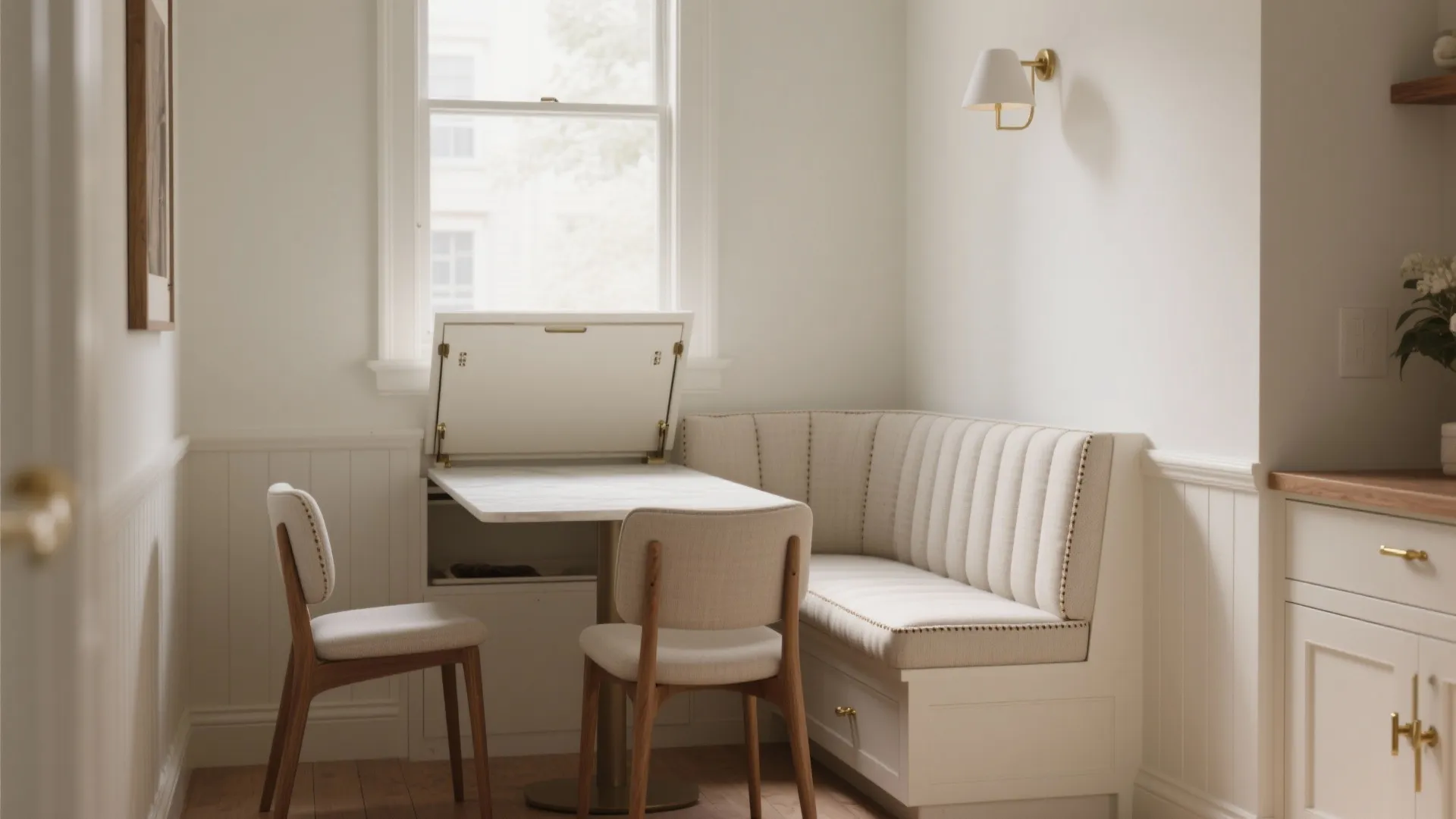 2) Banquette Seating with Built-In Storage