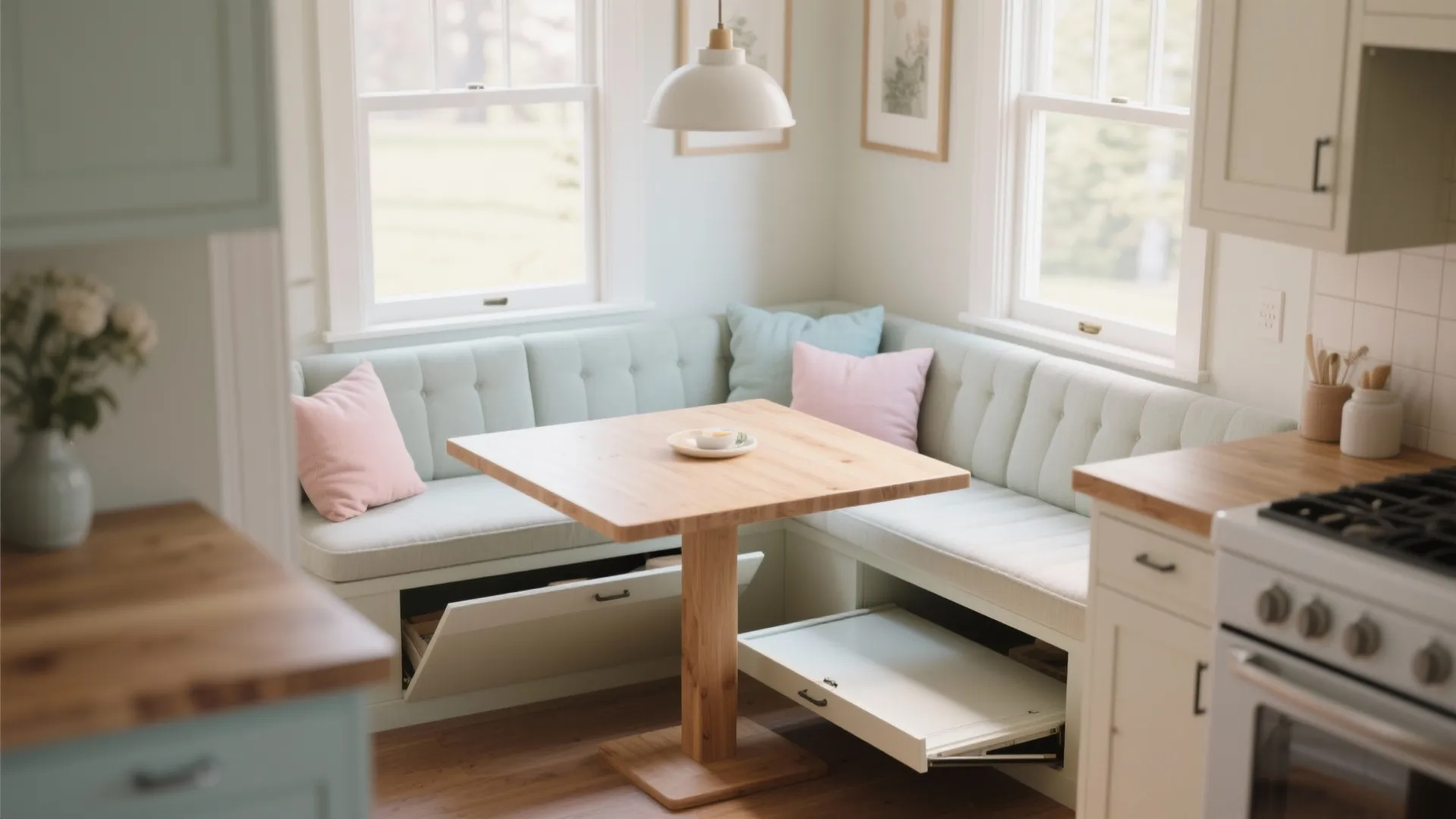 4. Use Built-In Banquette Seating